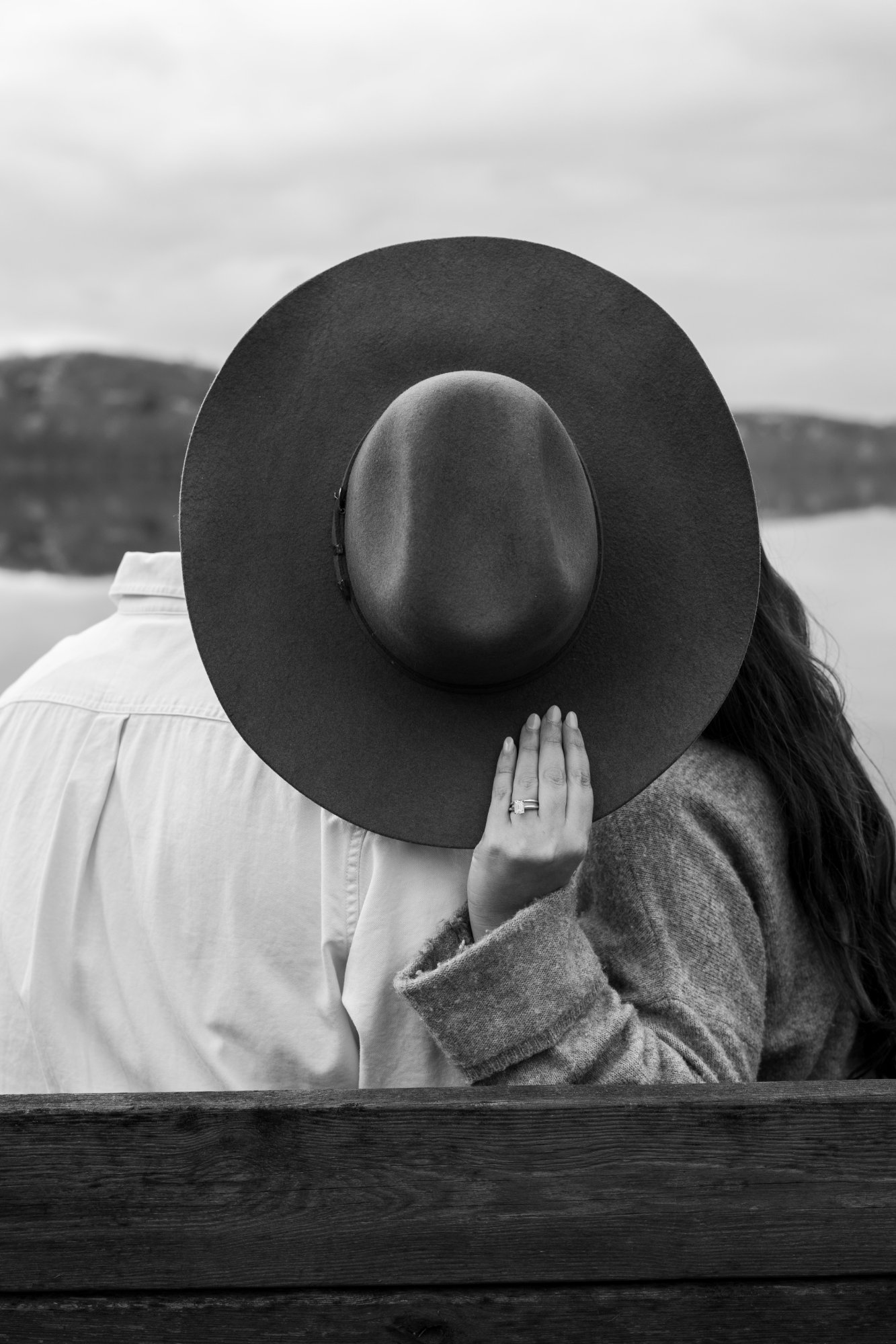 Couple hat B&W